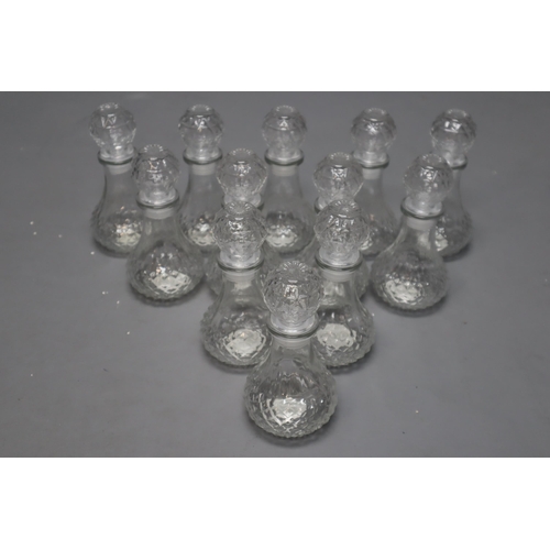 430 - Twelve Table Topped Glass Decanters 250ml 7