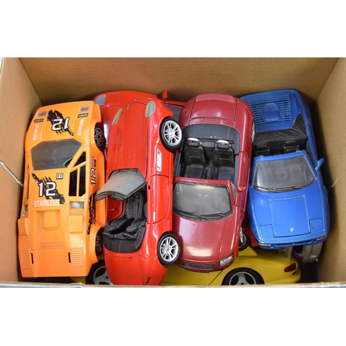 655 - Selection of Die-Cast Car Models including Bburago, Maisto, and More