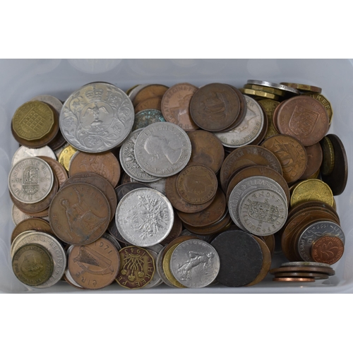 191 - A Selection of Approx 1.35kg of Unsorted Mostly UK Coinage