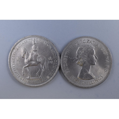 206 - Two Queen Elizabeth Crown Coins, 1953 and 1960