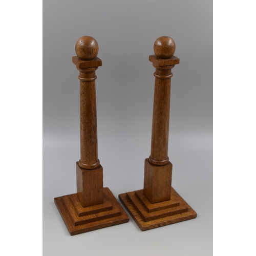 447 - Vintage Pair of Masonic Wardens Columns (16