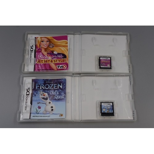 458 - Two Nintendo DS Games in Boxes, includes Olaf’s Quest and Barbie Jet Set and Style