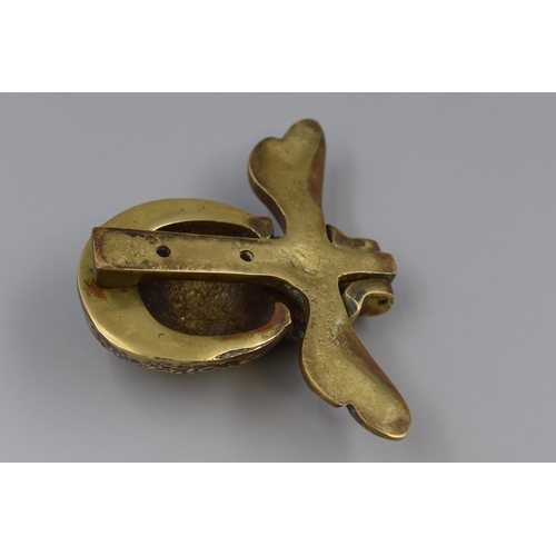 245 - Heavy Brass Bee Door Knocker (5