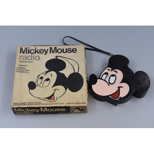 462 - Mid Century Walt Disney Mickey Mouse Radio Complete with Original Box