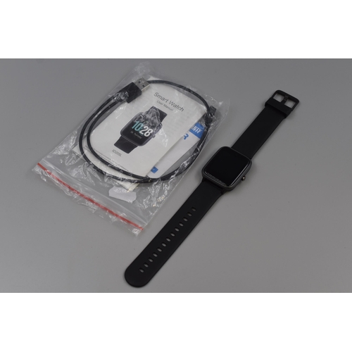 463 - New Smart Watch with Charging Lead and User Manual