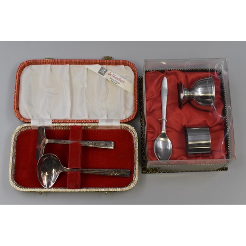 504 - A Mother of Pearl Handled Cutlery Set, With Collectable Teaspoons, And Two Other Cutlery Sets