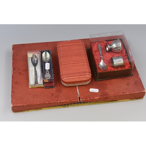 504 - A Mother of Pearl Handled Cutlery Set, With Collectable Teaspoons, And Two Other Cutlery Sets