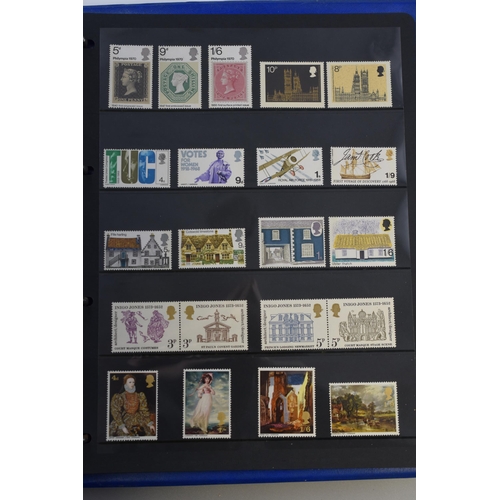 513 - Three items to include Two Stamp Albums with a Selection of Mint and Postmarked Stamps, Together wit... 