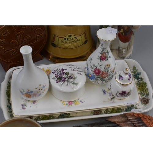 315 - Mixed Selection to include Chinese Bowl, Toby Jug, Empty Bells Decanter and more