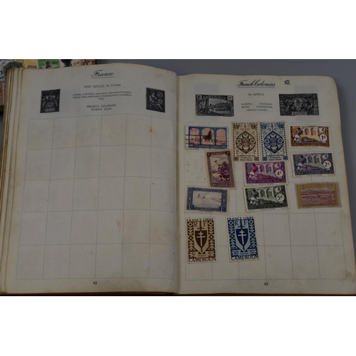 519 - Three items to include Two Vintage Stamp Albums with a Large Selection of Stamps, together with a St... 