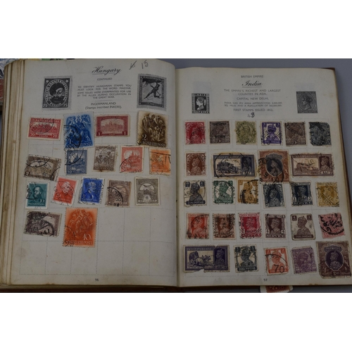 519 - Three items to include Two Vintage Stamp Albums with a Large Selection of Stamps, together with a St... 