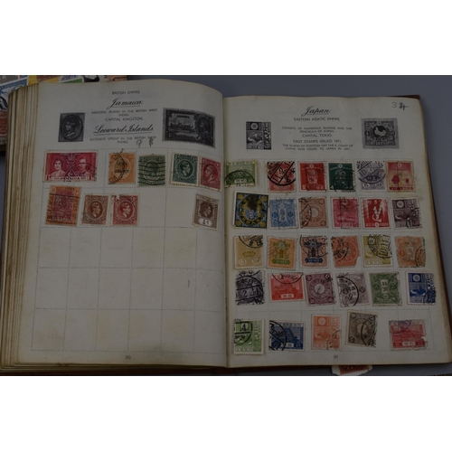 519 - Three items to include Two Vintage Stamp Albums with a Large Selection of Stamps, together with a St... 