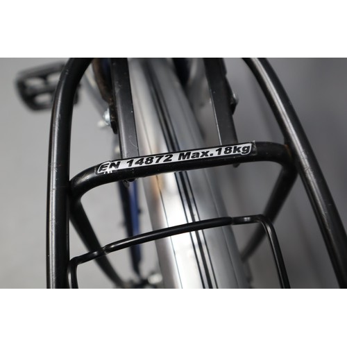 517 - Raleigh Urban Pioneer series unisex Hybrid Bike -rear rack, mudguards. 19