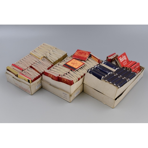 554 - Three Bryant & May Advertising Boxes containing a Mixed Selection of Cases including Haig, Avon,... 