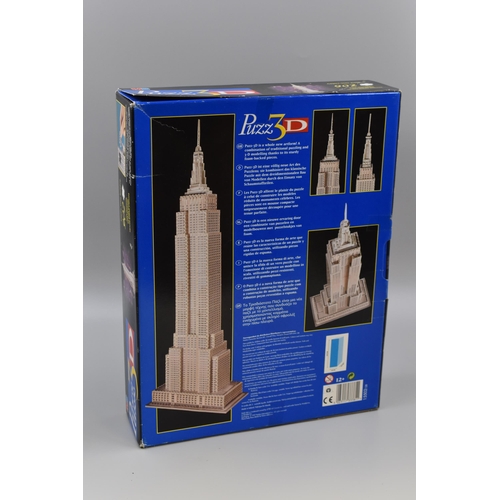 902 - MB Puzz 3D Empire State Building Jigsaw (Sealed)