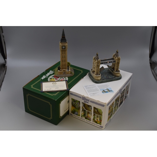 369 - Two Boxed Edition Lilliput Lane Building Statues to include a Limited Edition Jubilee Tower Bridge a... 