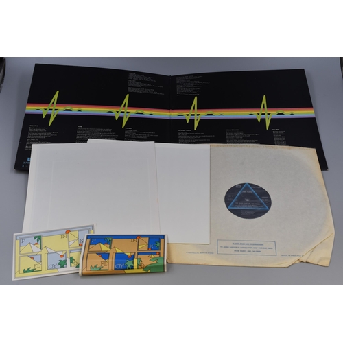 584 - Pink Floyd Pre-Owned Vinyl LP Dark Side of The Moon ( SHVL 804 IE 064 o 05249 ) with Posters and Sti... 