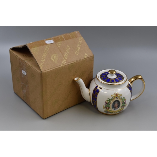 379 - A Rington's Commemorative Queen Elizabeth II Coronation Teapot, In Box