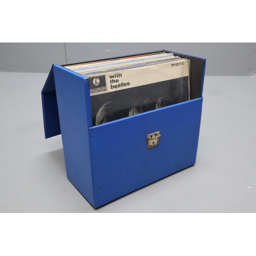 598 - A Record Case With Assorted Vinyl LP's To Include The Beatles, Roxy Music, Rolling Stones, Elton Joh... 