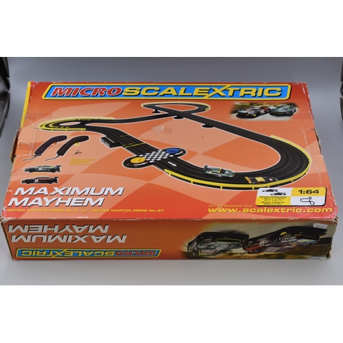 924 - Micro Scalextric Maximum Mayhem Racing Set in Original Box (Untested)