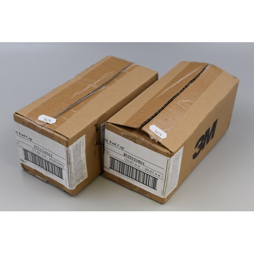 803 - Two Boxes of 3M Cold Shrink End Caps EC-1 10 Per Box