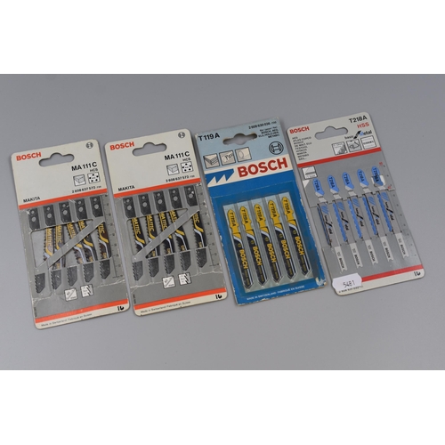 804 - Four Packs of Jigsaw Blades