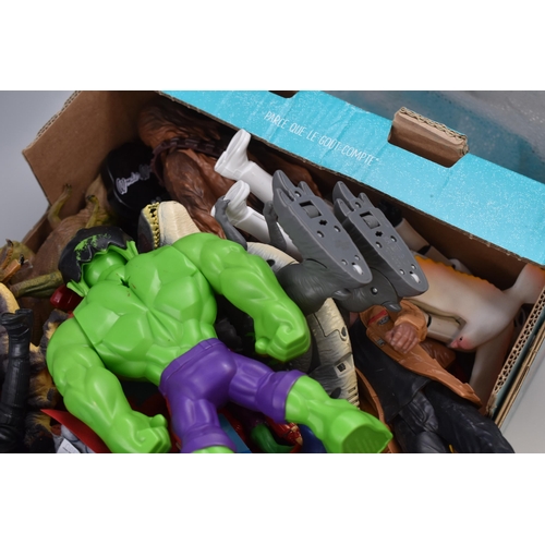 936 - Mixed Lot of Children Toys Such As Bugatti Racing Car, Marvel Action Figures and More