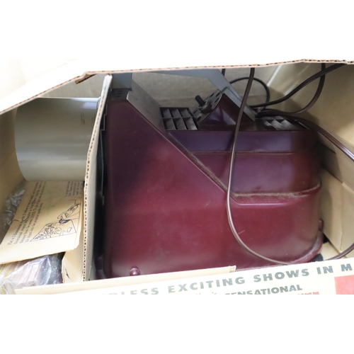 971 - Chad valley super show projector with lots of accessories in original box, working when tested