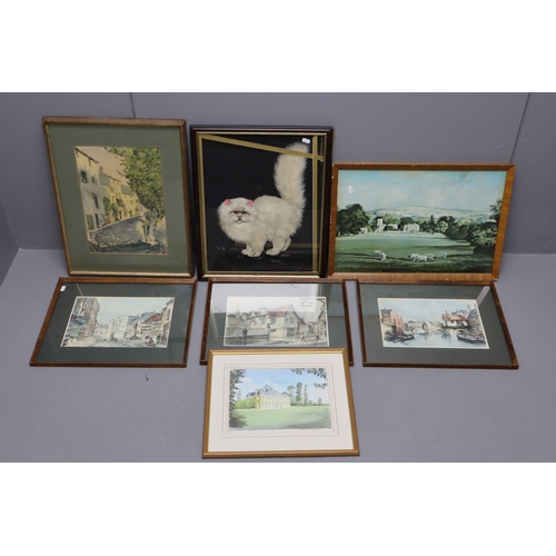 972 - Mixed Selection of Framed and Glazed Pictures to include Original Artwork