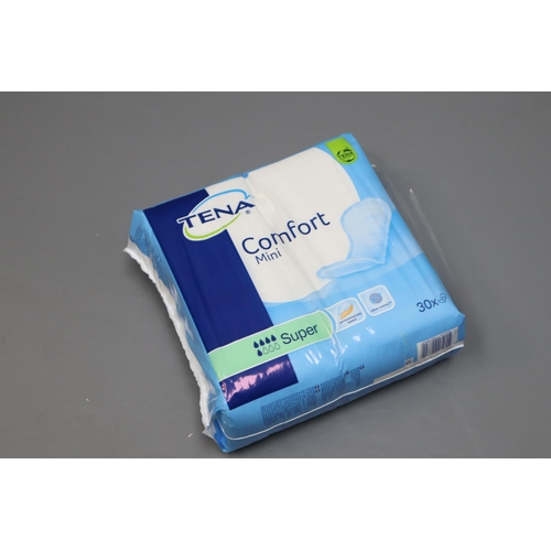 974 - Five TENA Comfort Mini Super Pads