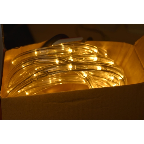 940 - Three Christmas lights to include 6Metre indoor/outdoor rope light, shooting star light and a window... 