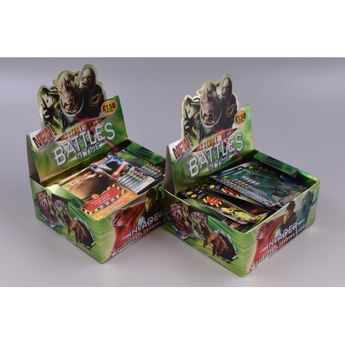 486 - Two Boxes of Dr Who Battles in Time Cards including Rare, Super Rare and Ultra Rare Cards