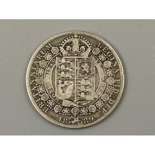 184A - Victoria Jubilee Head Silver Half Crown 