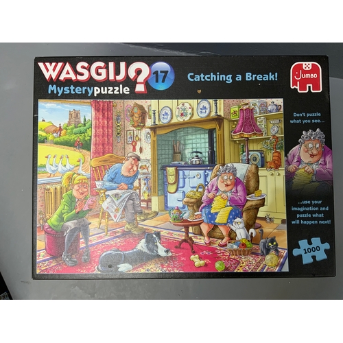 123 - Six Wasgij Boxed Comedy Puzzles (unchecked)