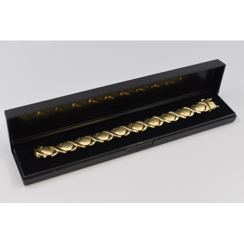 2 - Gold 375 (9ct) Bracelet Complete with Presentation Box (Length 7.5