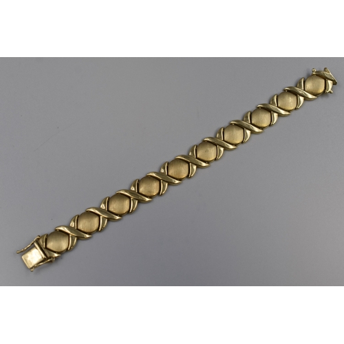 2 - Gold 375 (9ct) Bracelet Complete with Presentation Box (Length 7.5