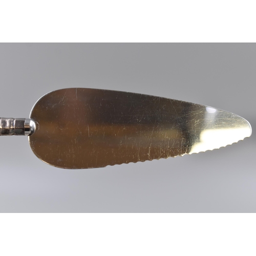 7 - A Webber And Hill Cake Slice With Hallmarked Harrison Brothers Sheffield Silver Handle (Circa 1966),... 