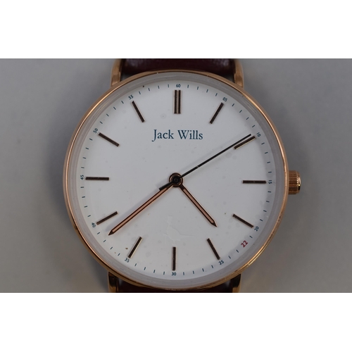 69 - Jack Wills Quartz Gents Watch with Leather Strap (Working)