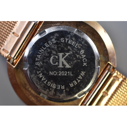 79 - Calvin Klein Ladies Quartz Watch (Working)