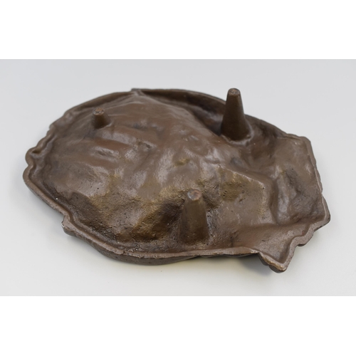 263 - Cast Iron Hand Dish (8” x 6”)