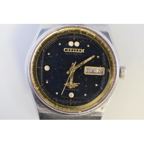 94 - Citizen 21 Jewels Automatic Day / Date Gents Watch (Working)