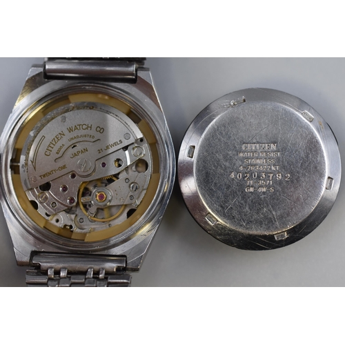 94 - Citizen 21 Jewels Automatic Day / Date Gents Watch (Working)