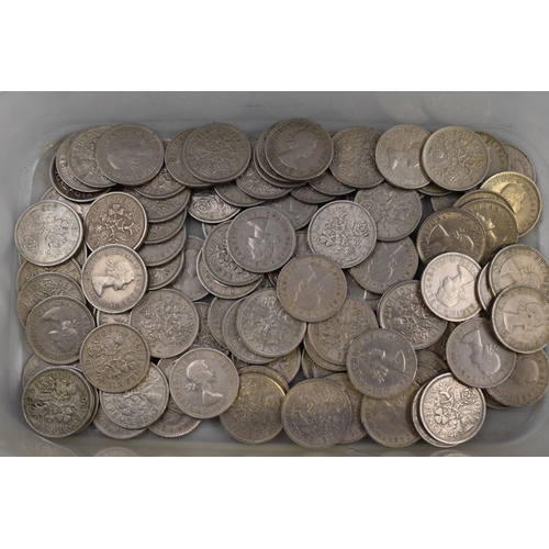 119 - Approx 100 Sixpence Coins