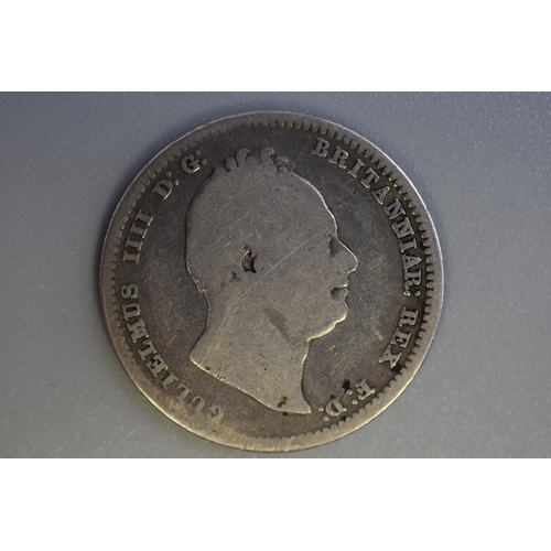 126 - William IIII 1836 Silver Shilling