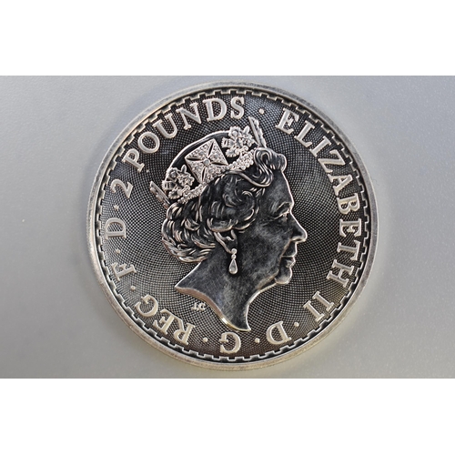 135 - 2021 Britania Fine Silver 999 £2 Coin