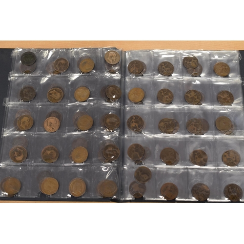 145 - Folder Containing a Large Collection of One Penny and Half Penny Coins