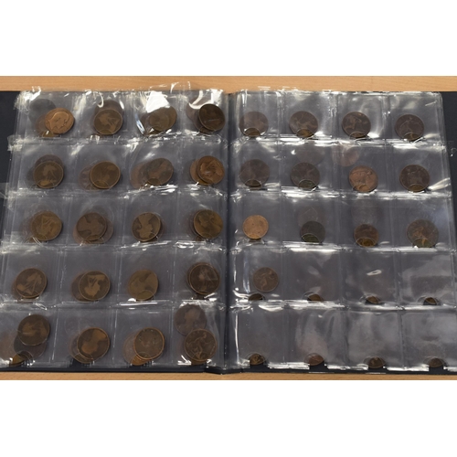 145 - Folder Containing a Large Collection of One Penny and Half Penny Coins