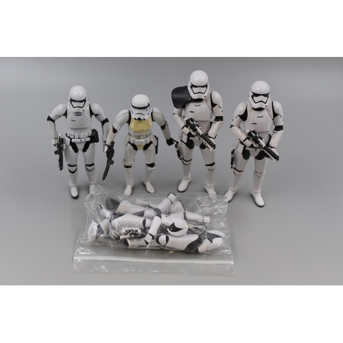 164 - Collection of Four Pre-Owned 'Star Wars' Storm Troopers, Approx 7