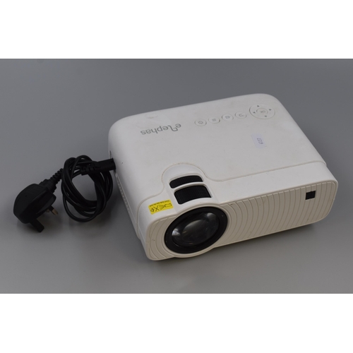 335 - Elphas Projector (Powers On When Tested) No Remote Control