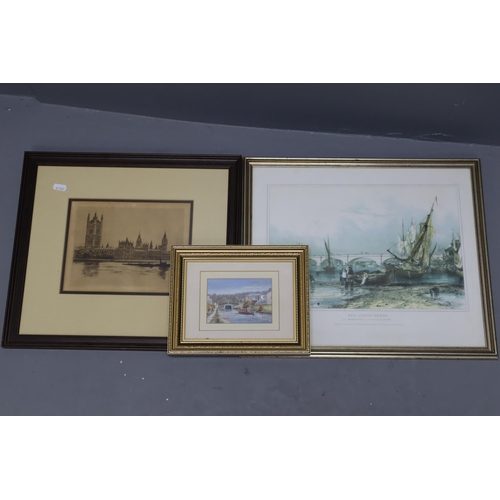 371 - Seven Framed and Glazed Nautical/Boat Themed Artpieces. Includes Two Signed Limited Edition Prints (... 